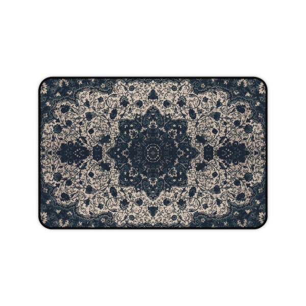 Vintage Perserteppich Design, Floral Schreibtischmatte Orientalische Motive, Traditionelle Blumen Geometrische Antike Tastaturmatte, 30x45cm