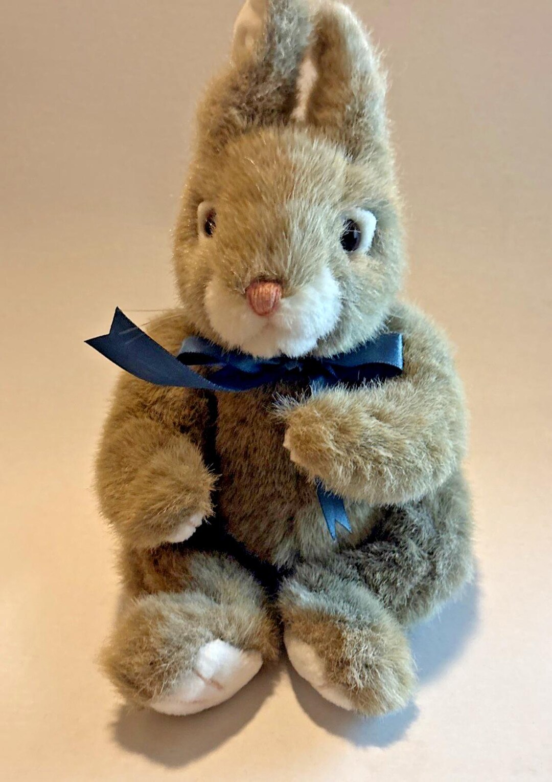 TY 1995 Gray Rabbit Beanie Baby Plush Stuffed Easter Bunny Collectible ...