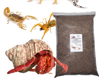 Beach/Desert Ground, 100% Natural Sand & Soil Mix, Hermit Crabs, Desert Reptiles, Geckos, Great for Desert Inverts Too, Scorpions, Spiders