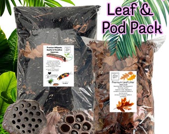 Millipede and Isopod Substrate, Leaf Litter & Pod Pack