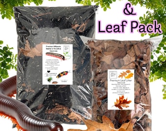 Millipede and Isopod Substrate and Leaf Litter pack