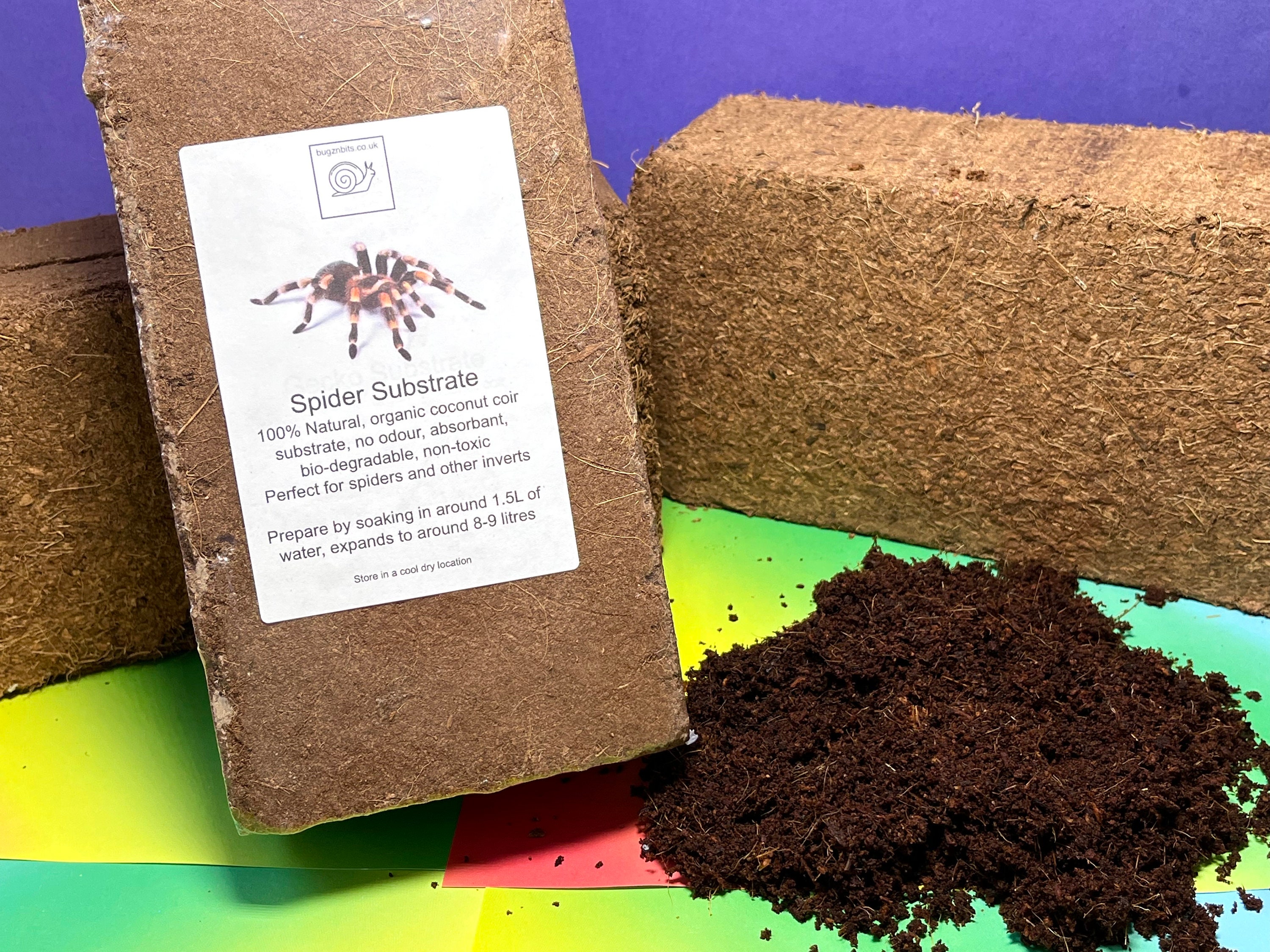 Spider Substrate Tarantula Coco Soil 89L Block Organic Etsy Australia