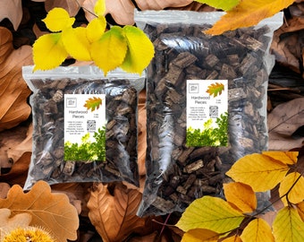 Hardwood Pieces Great for  Millipedes, Isopods, Snails, Insects Bio Active