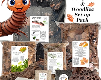 Ultimate Millipede & Woodlice set-up pack Substrate Hardwood Moss