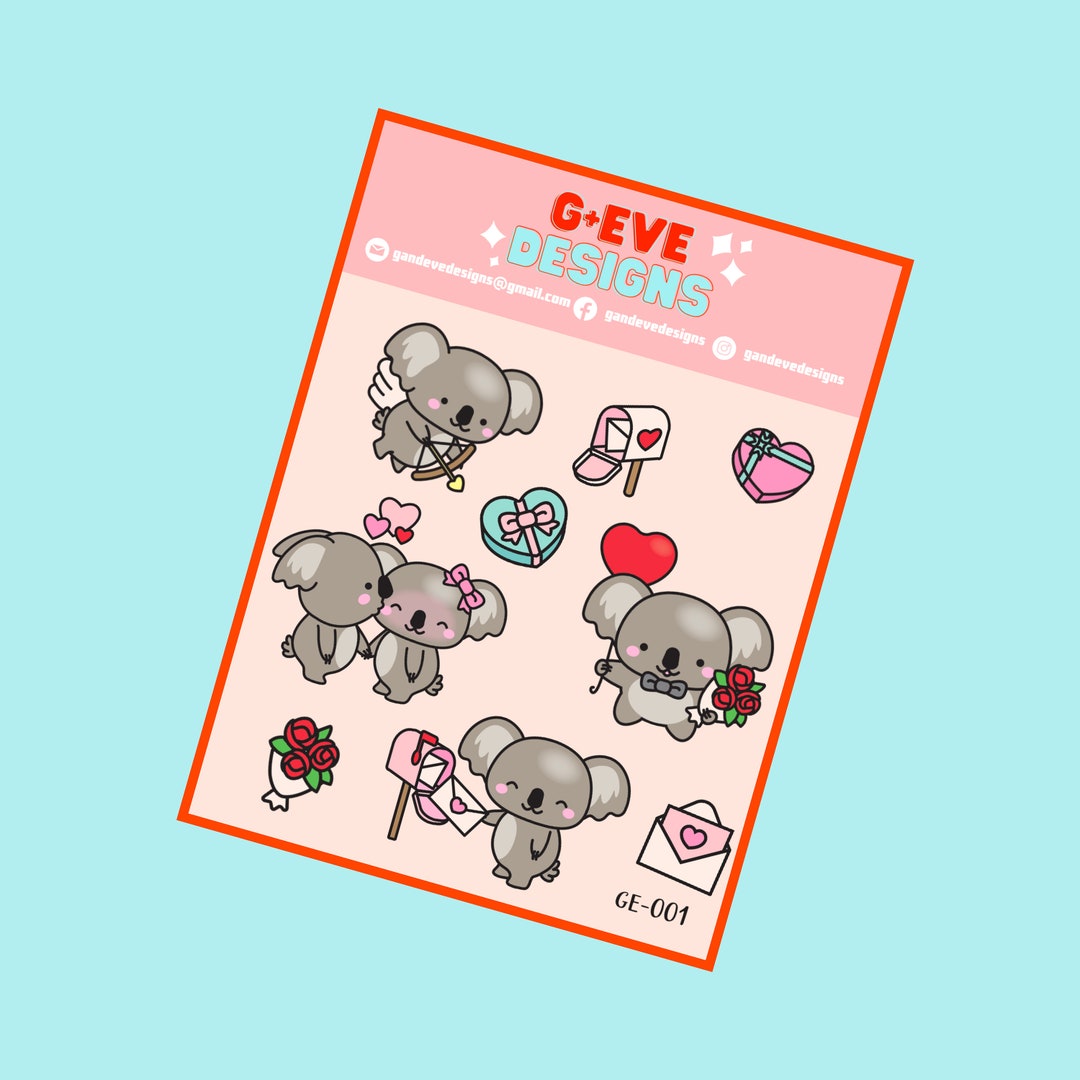 Koala Stickers You Wanna Koaddle Etsy