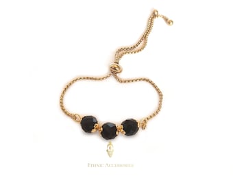 Ogri ai bracelet, Surinam bracelet, boto bracelet, onyx bracelet, evil eye bracelet, Surinam jewelry, bead bracelet, ogri ai, onyx bracelet