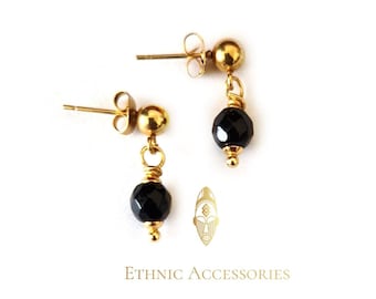 Ogri ai earrings, Surinamese earrings, onyx earrings, evil eye earrings, Surinamese jewelry, bead earrings, ogri ai jewelry, onyx