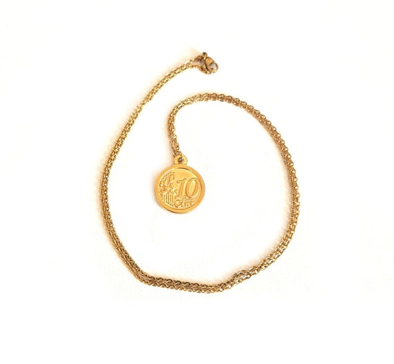 jewellery euro coin necklace