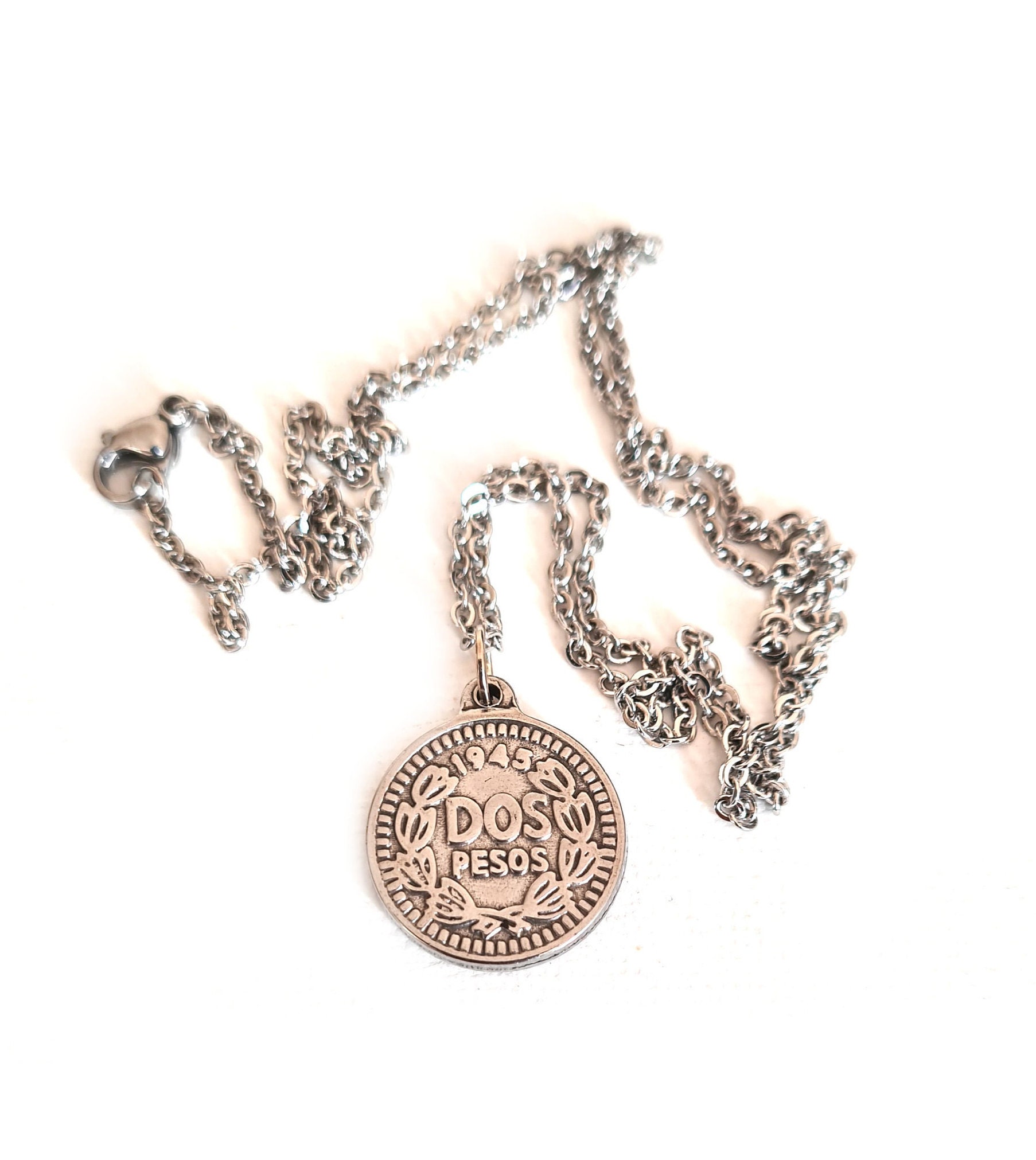 Dos Peso Necklace - Etsy