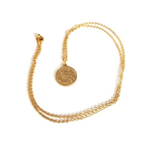 Pesos necklace, Mexican necklace, Dos pesos necklace, coin, Elizabeth II necklace, Ilse of man necklace, coin necklace, money necklace