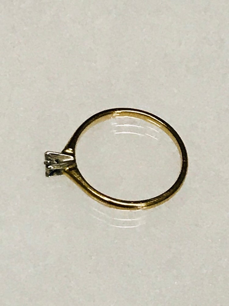 Will Size Upon Request 14K Yellow Gold .15 Carat E Color VS1 Diamond Ring Size 7 FANTASTIC