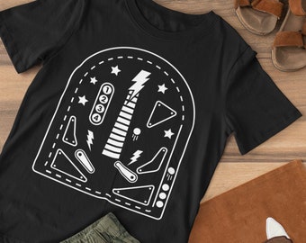 Koszulka dla dzieci z pinballem | Koszulka dla malucha, zabawna koszulka dla dzieci, koszulka z krótkim rękawem pinball wizard, koniec gry, zabawne dzieci, młodzieżowa koszulka nerd, gra wideo z lat 80.