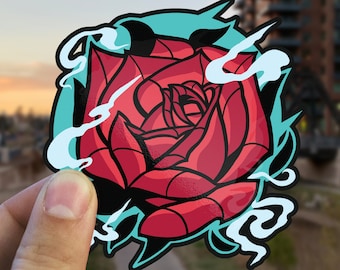 Naklejka Róża | Tatuaż Kwiat Sztuka