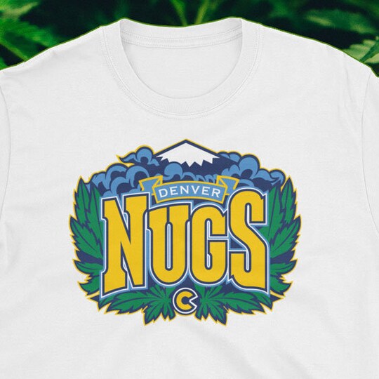 Denver "Nugs" T-Shirt | Stoner Tee | Cannabis Apparel | Basketball Shirt, Denver, Colorado