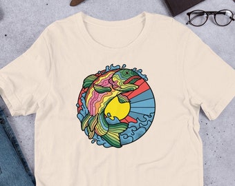 Koszulka z pstrągiem tęczowym | Colorado Mountain | Wędkarstwo, Bas, Szczupak, Blue Gill | Wędkarz