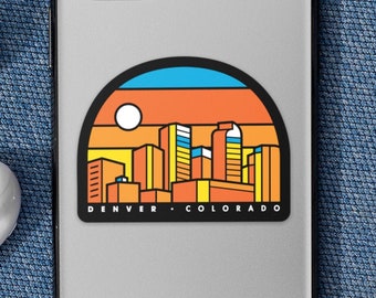 Naklejka Denver City | Kalkomania, naklejka na zderzak, gadżet na laptopa