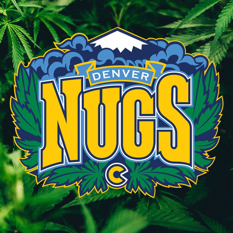 Denver "Nugs" T-Shirt | Stoner Tee | Cannabis Apparel | Basketball Shirt, Denver, Colorado