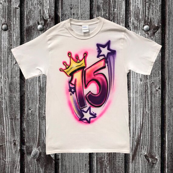 birthday airbrush t shirts