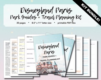 Disneyland Paris: Travel Planning Kit BUNDLE - Vacation Planning, Disneyland Planning, Printable PDF