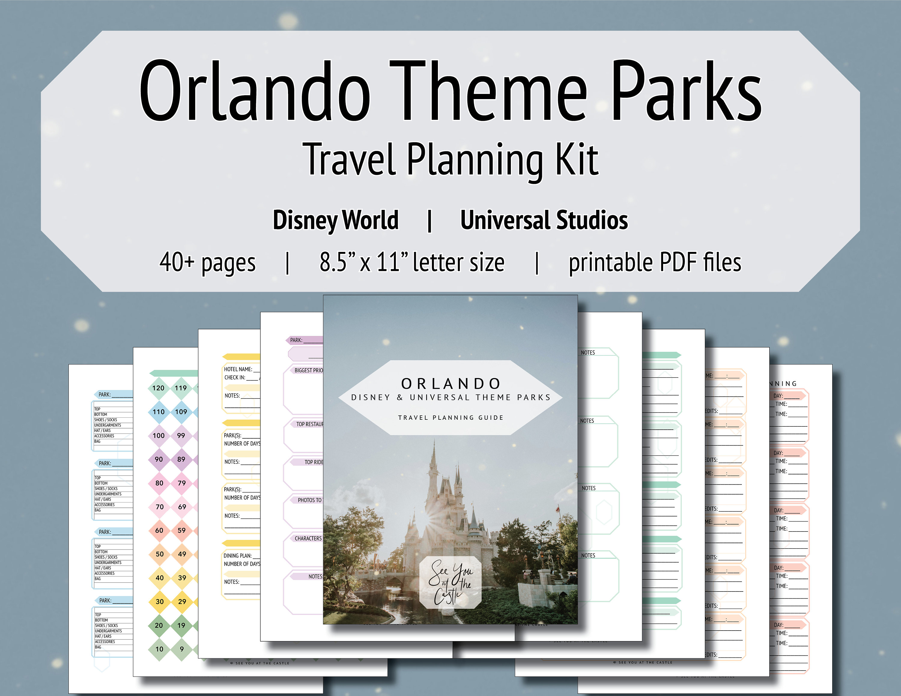 Orlando Theme Parks: Travel Planning Kit - Vacation Planning, Disney ...