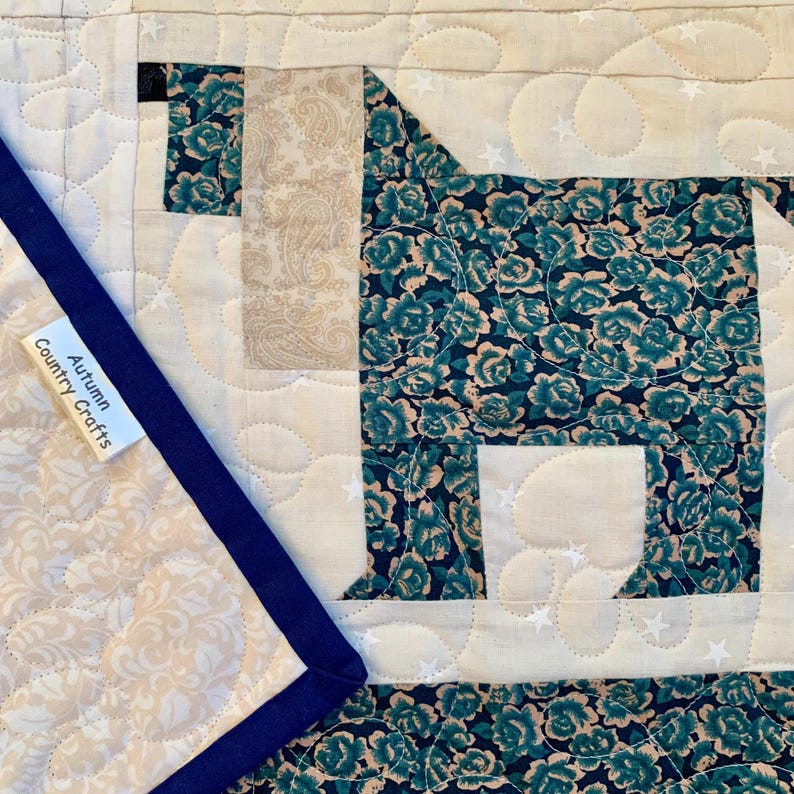 Handmade Dog Quilt: Scrappy Cotton Lap Quilt or Wall Art, "playful Pups ...