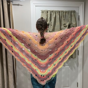Summer Trails crochet shawl / scarf