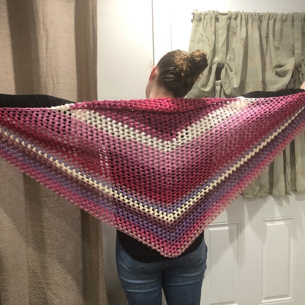Sweet Puff crochet shawl