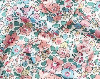 BETSY CANDY FLOSS Liberty Satin Silk Fabric Remnants Bundle  | Coco & Wolf | Liberty London Silk | Small Project Fabric