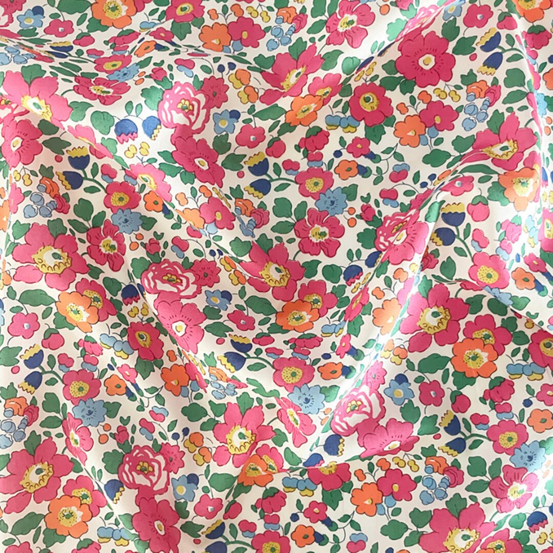 BETSY DEEP PINK Liberty Tana Lawn® Fabric Remnants Bundle Coco & Wolf ...