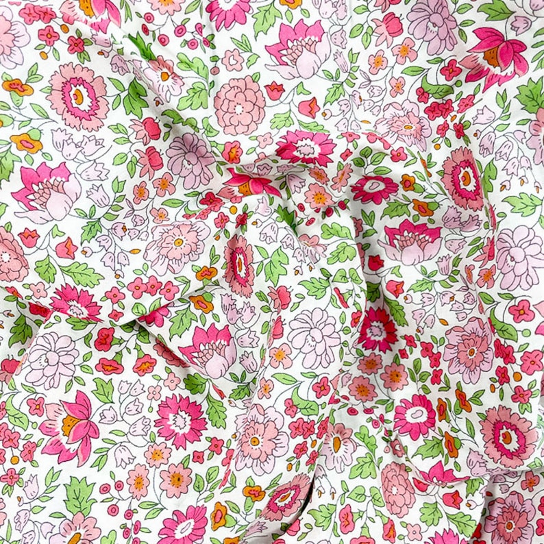 D'ANJO PINK Liberty Tana Lawn® Fabric Remnants Bundle Coco & Wolf ...