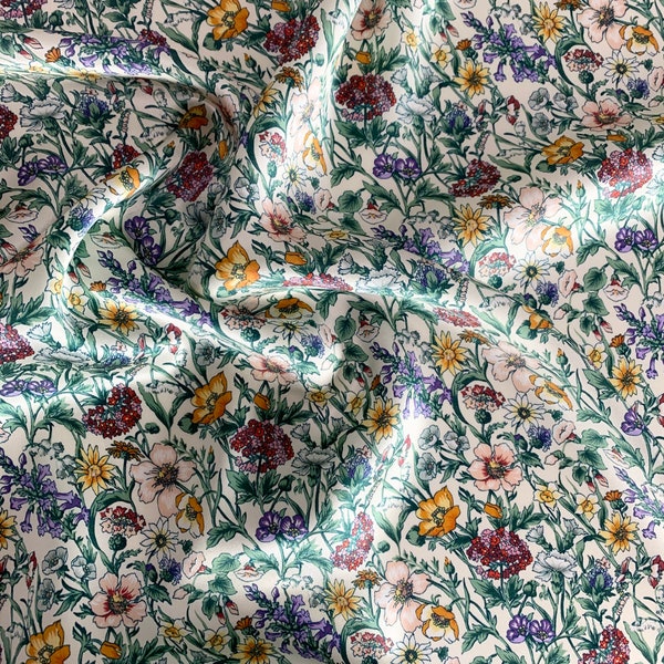 RACHEL Liberty Satin Silk Fabric Remnants Bundle  | Coco & Wolf | Liberty London Silk | Small Project Fabric