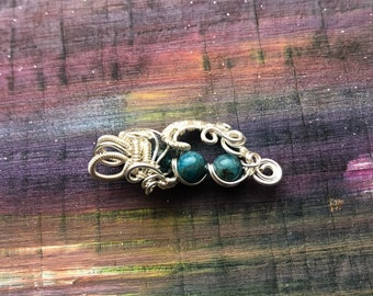 Apatite Wire Wrapped,Unikat,Anhänger,Kupferdraht gewickelt,Edelstein, Geschenk,jewelry charms