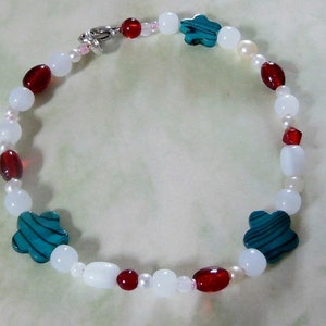 Armband "Blumiger Glasperlentraum"