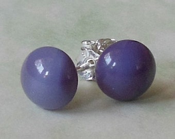 Echt zilveren oorbellen "Violet", 925 sterling zilver, 1 paar