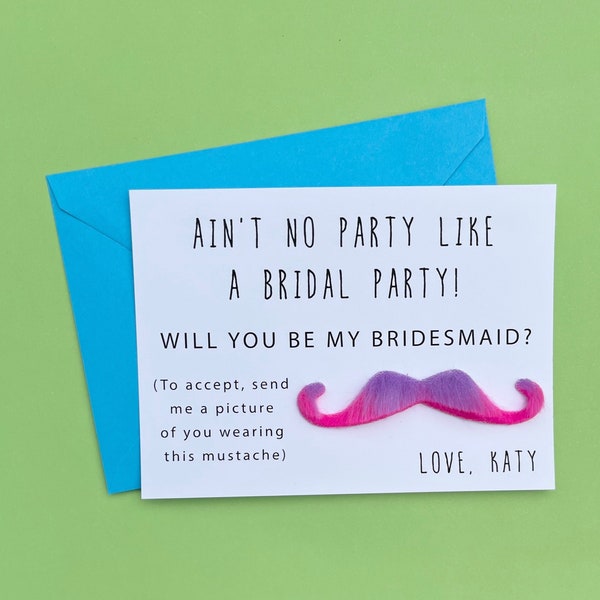 Bridal Party Proposal/Mustache Proposal/Rainbow Proposal