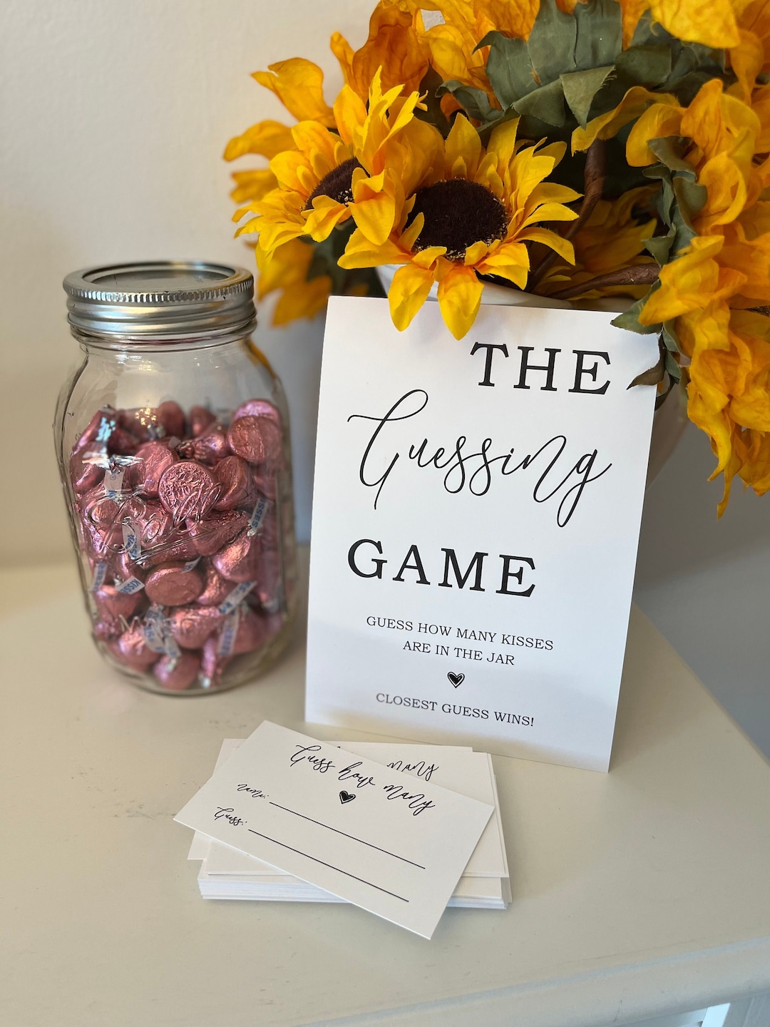 Printable Baby Shower Game / the Guessing Game Sign / Guess How Many