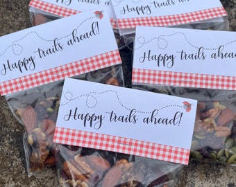 Happy Trails Ahead Baby-Q Favors BAGS & LABELS ONLY