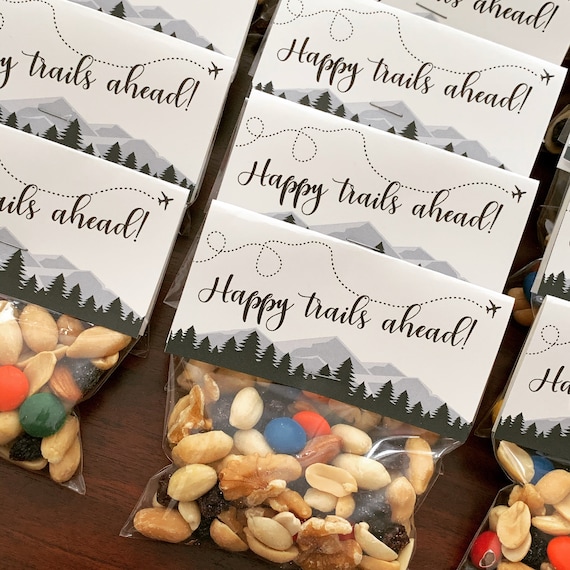 trail mix baby shower favors