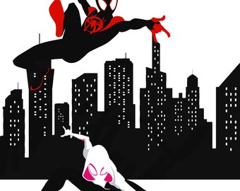 スパイダーグウェン アートプリント - オリジナルアートワーク
