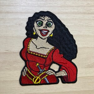 villain mother gothal embroidery patch from rapunzel fanart