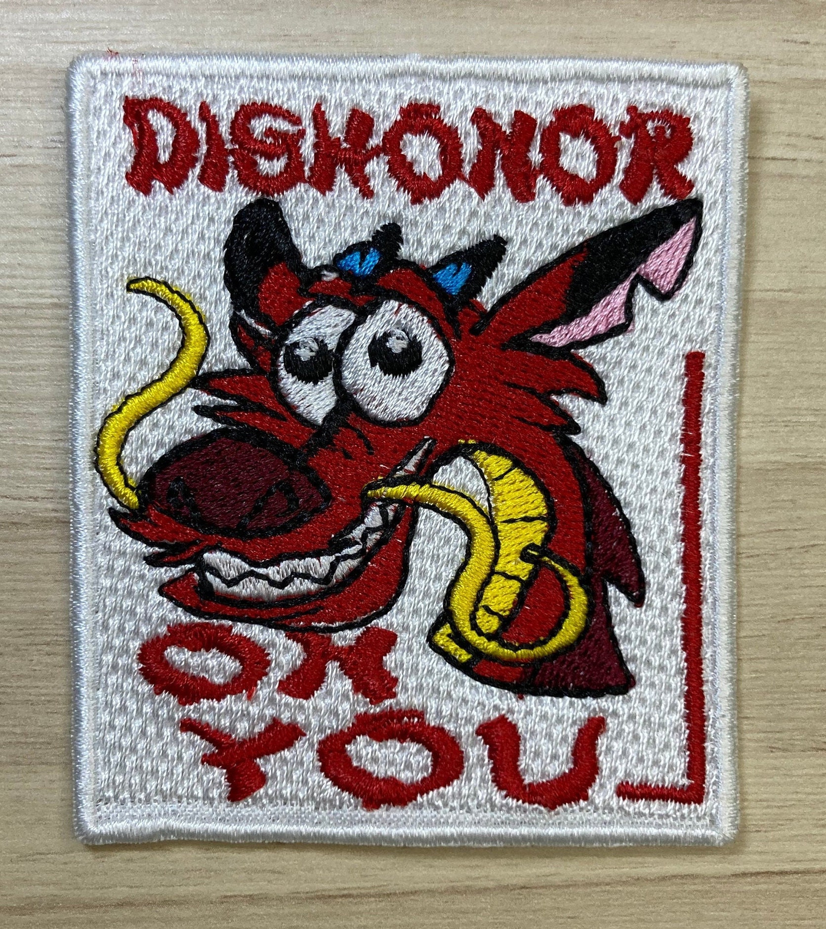 Mushu Iron on patch, Mulan Patches, Patches iron on ,Embroidered Patch Iron  1