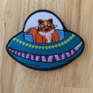 Space Cat Aufnäher, Applikation zum aufbügeln