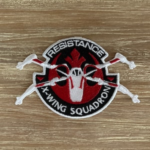 X- Wing Squadron inspired, embroidered patch, applique, iron on, embroidery patch, empired patch