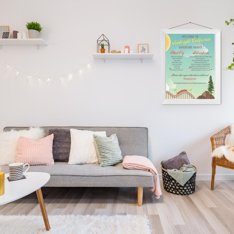 Airbnb Poster, VRBO Poster, Airbnb Host, Vacation Rental Sign