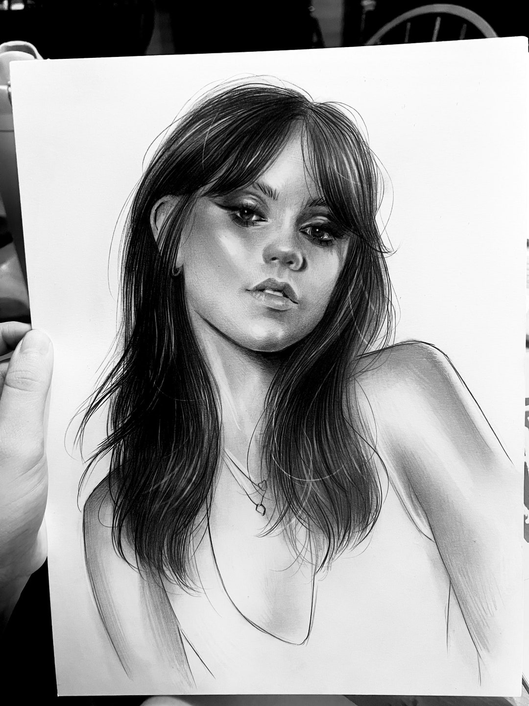 Jenna Ortega ORIGINAL DRAWING 9x12 Etsy