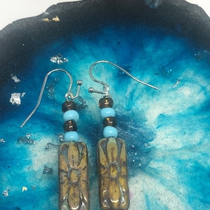 Boho-oorbellen, Boho-sieraden, Tsjechisch glas, Rocailles, Boho-stijl, Boho, Hangoorbellen, Boho Chic
