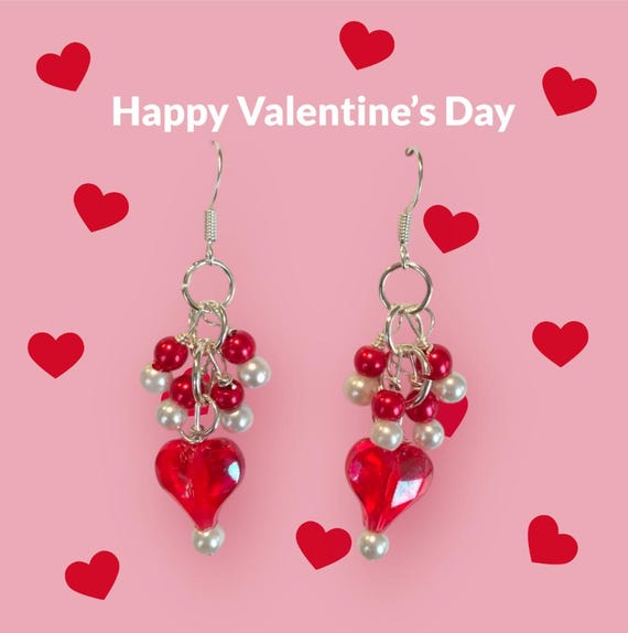 Orecchini Pendenti A Forma Di Cuore In Acrilico - Pinguino Con Ciambella Per San Valentino - Gioielli Divertenti Per Donna - 3