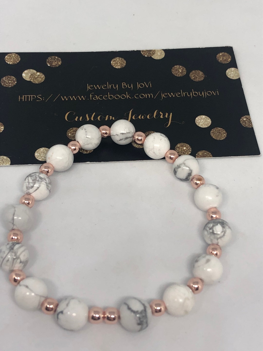 Bracciale Allattamento Howlite Rasmey | Perlina Numeri 1-12 Con Ciondolo Stella | Per Tracciare Le Poppate | Gioiello Personalizzabile