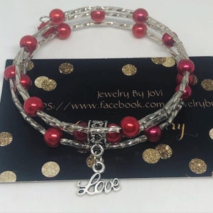 Liebesarmband, Liebesschmuck, Wickelarmband, Liebe, Valentinstag Armband, Valentinstag Schmuck, Memory Draht Armband, Schmuck zum Valentinstag