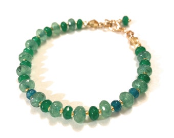 1AAA emerald, pearl bracelet, very noble, valuable, bracelet, faceted, gifts, for mom, lucky bracelet, faceted pearls,